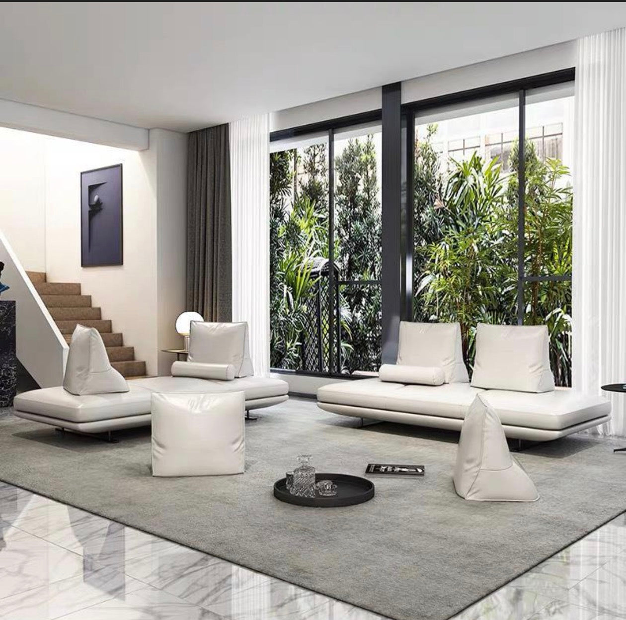 Non backrest sofa