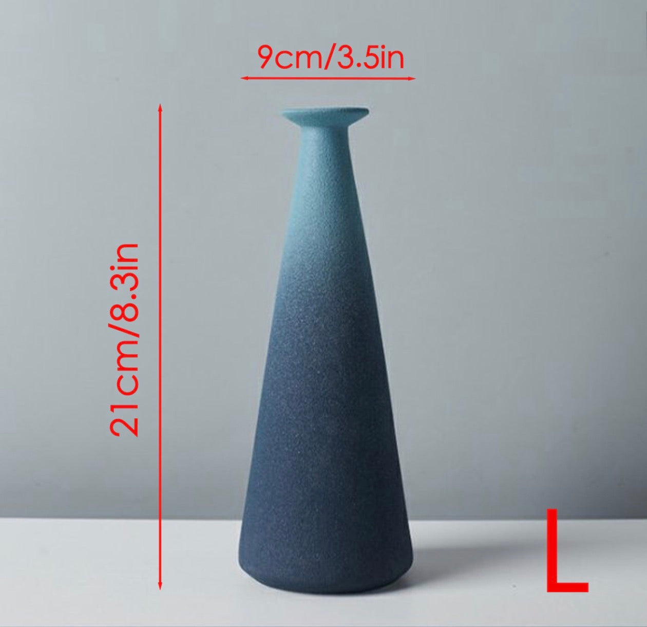 Ceramic frosted vase