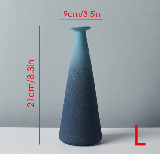 Ceramic frosted vase