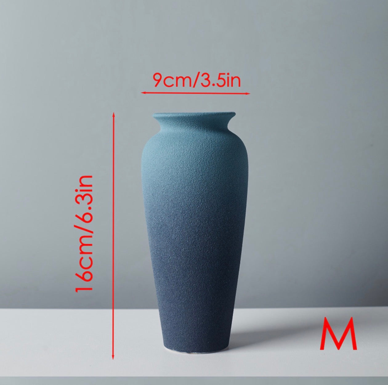 Ceramic frosted vase