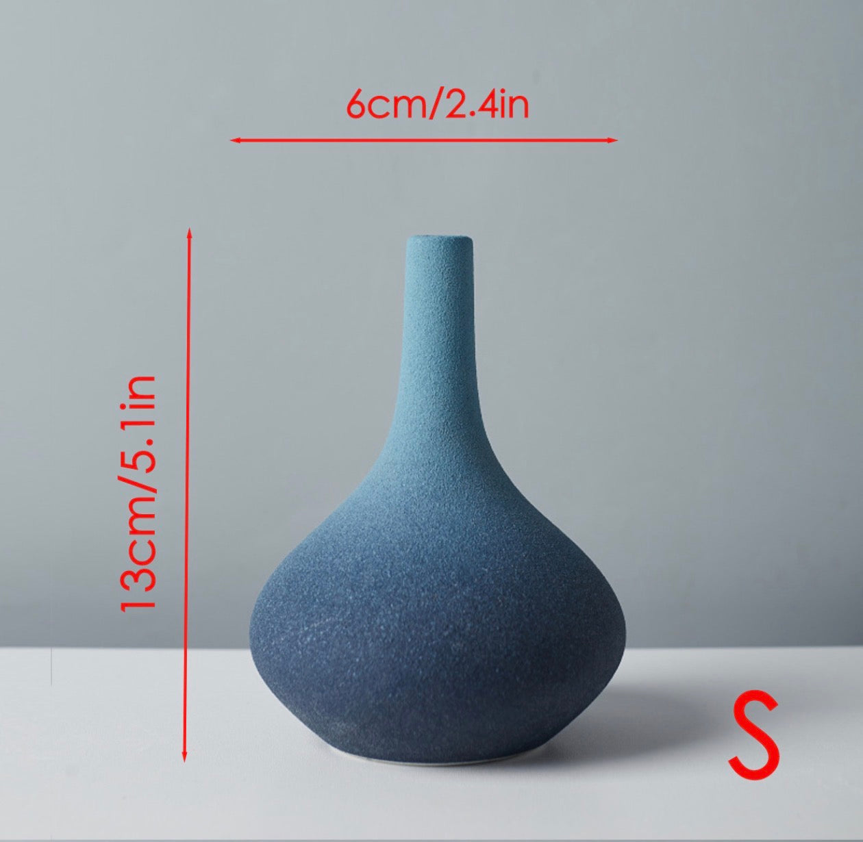 Ceramic frosted vase