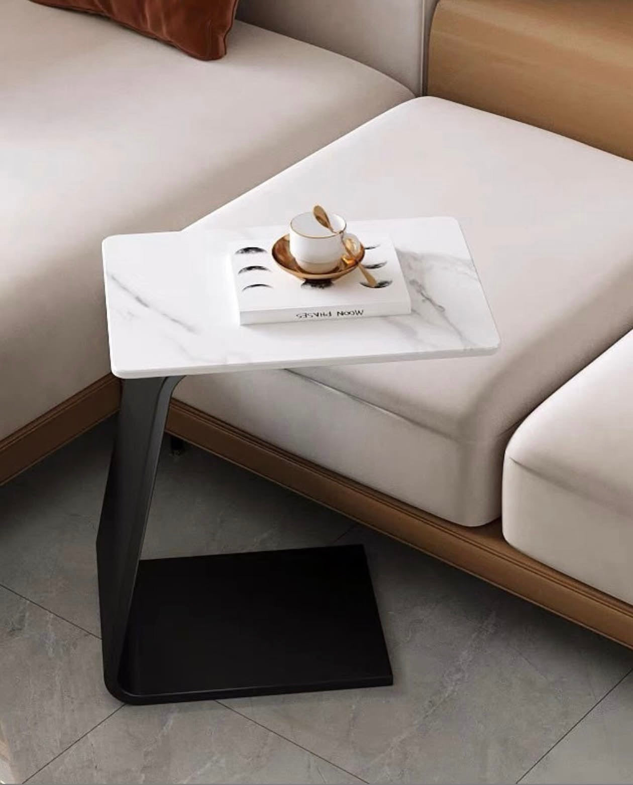 Marble side stool