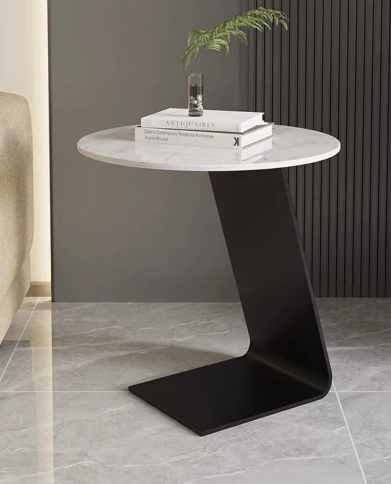 Marble side stool